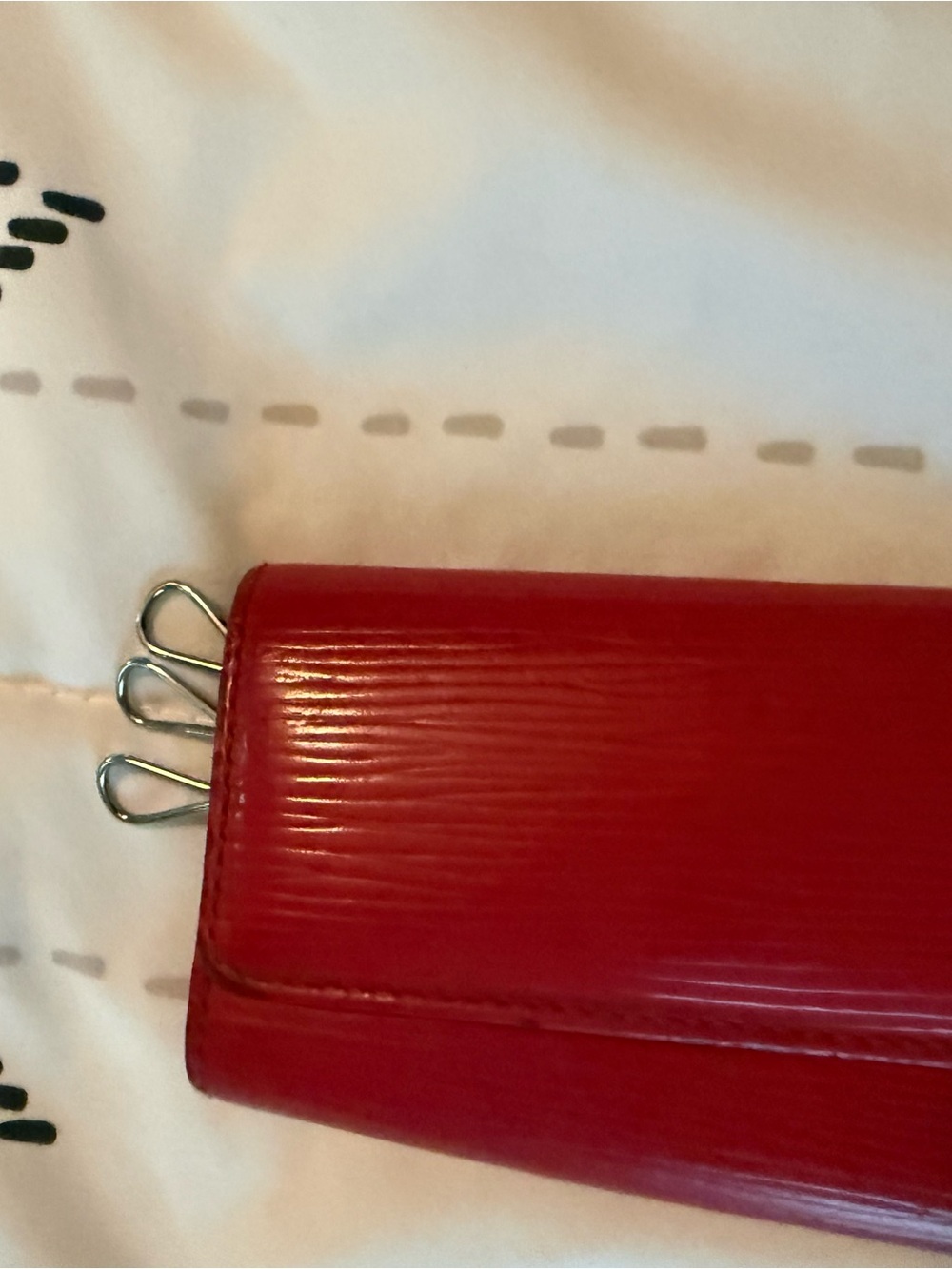 Louis Vuitton Red Epi Leather Key Holder